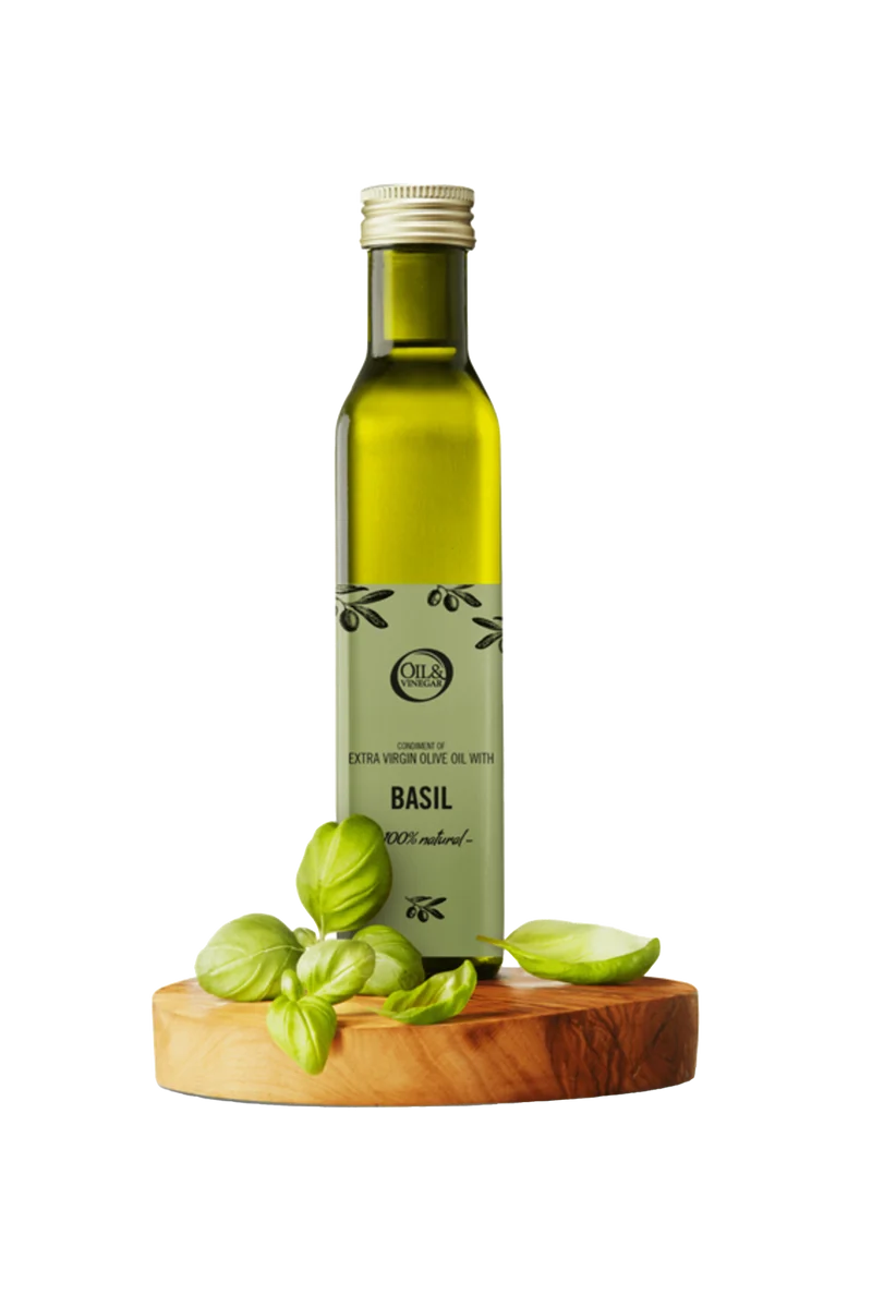 Extra Vierge Olijfolie met Basilicum - 250/500ml