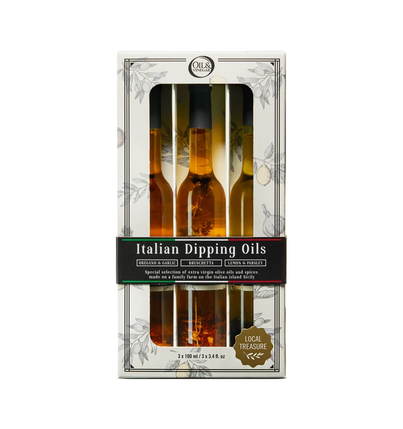 Italiaanse Dip Olijfolies - Cadeauset - 3x100ml