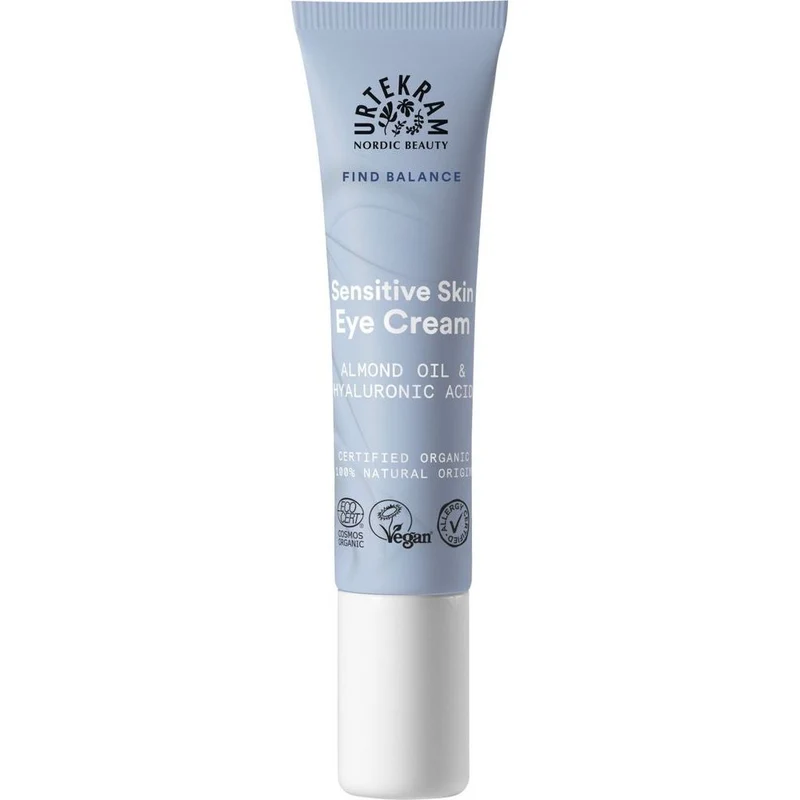 Urtekram Oogcreme gevoelige huid fragrance free 15 ml