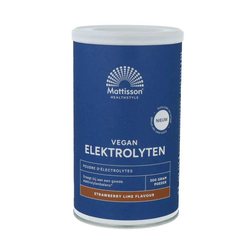 Mattisson Elektrolyten Poeder Strawberry Lime 300 gram