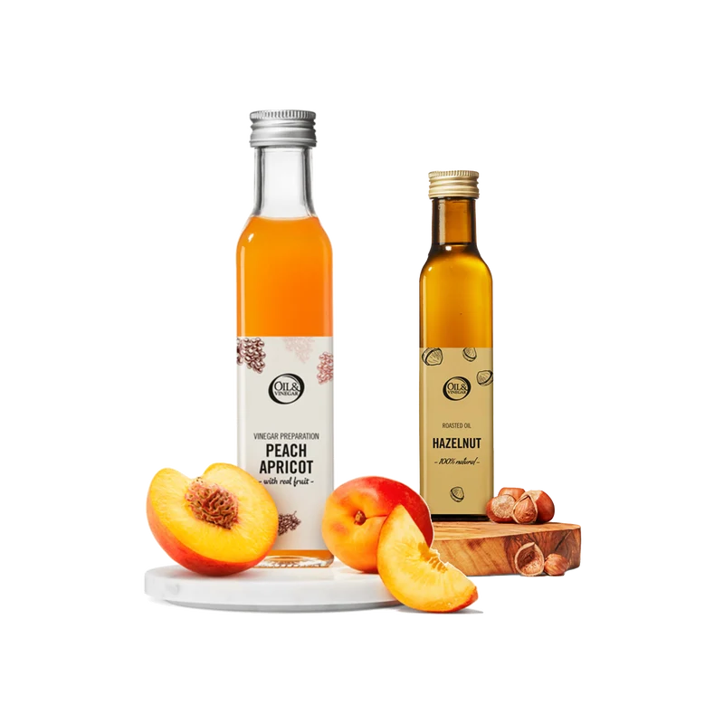 Perzik-Abrikoos & Hazelnoot Duo – 2x250ml