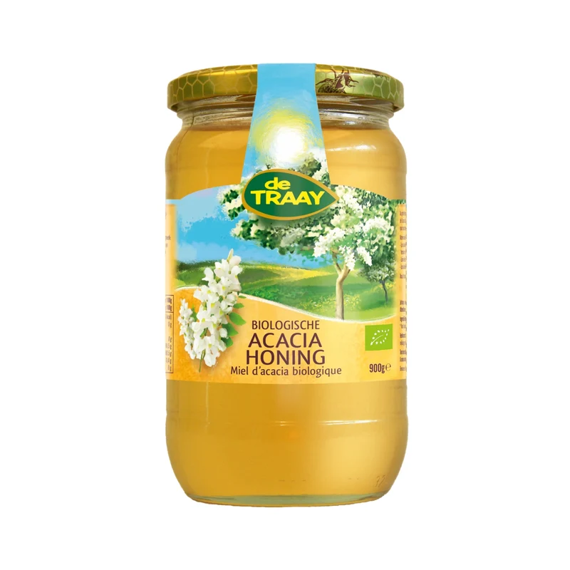 De Traay Biologische Acaciahoning 900g