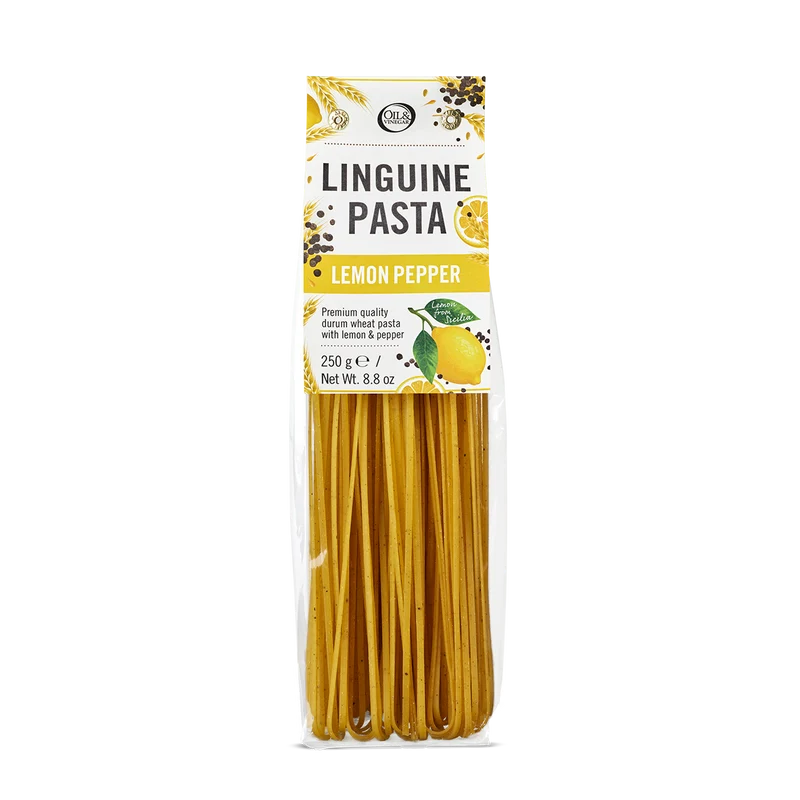 Linguine met Citroen en zwarte Peper - 250g