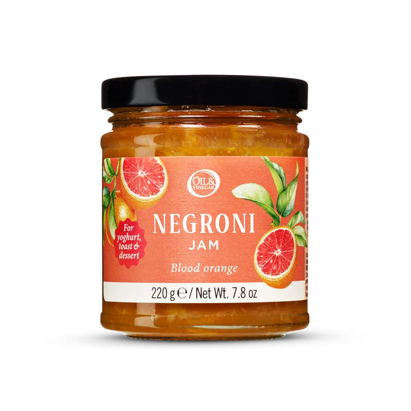 Negroni jam met Bloedsinaasappels en Campari - 220g
