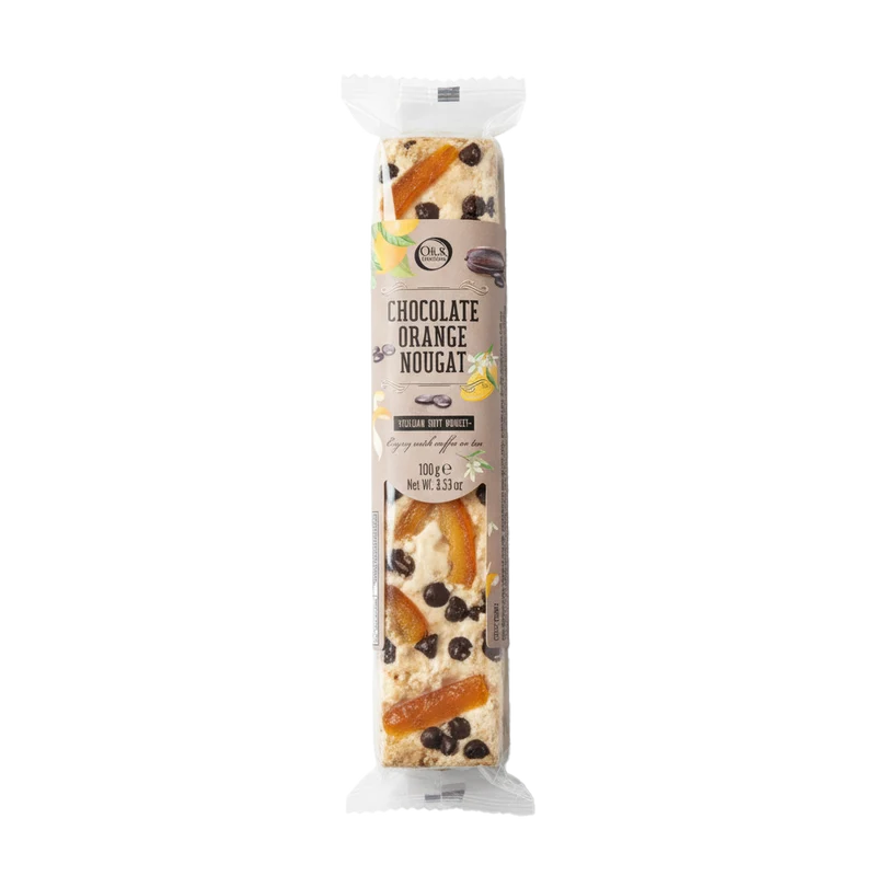 Chocolade Sinaasappel Nougat - 100g