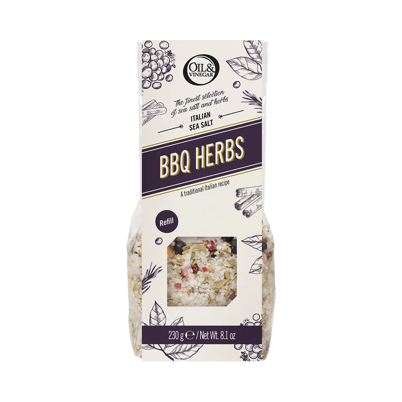 Italiaans zeezout met BBQ kruiden Refill - 230g