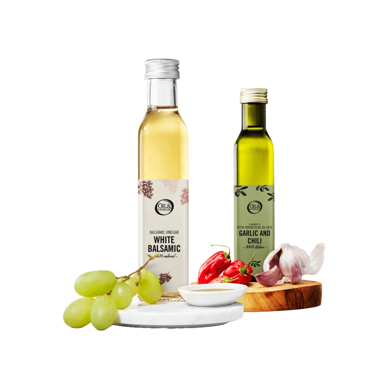 Witte Balsamico & Knoflook-Chili Duo – 2x250ml