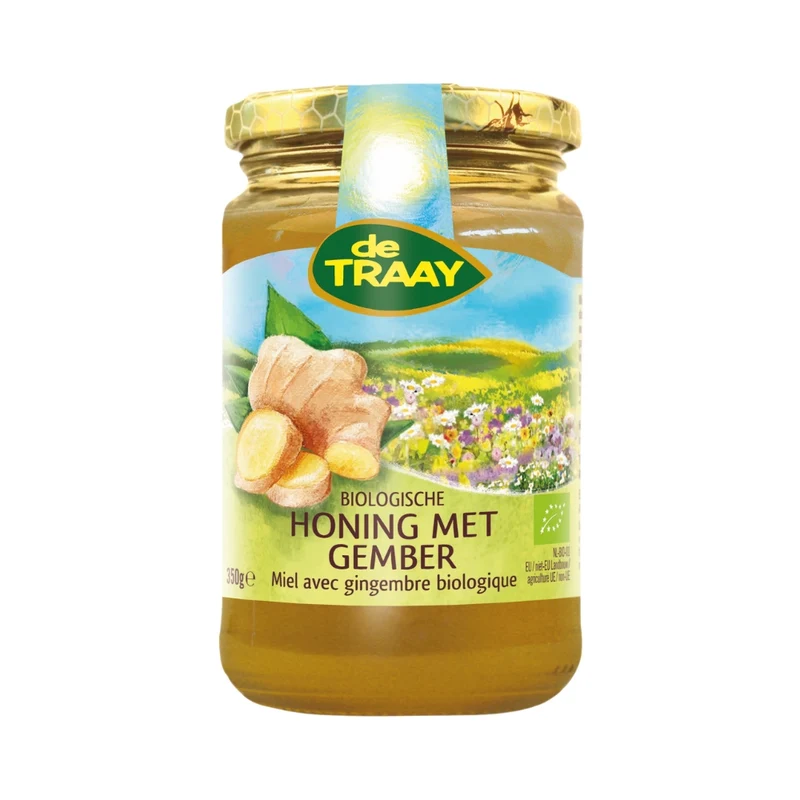 De Traay Biologische Gember Honing 350g
