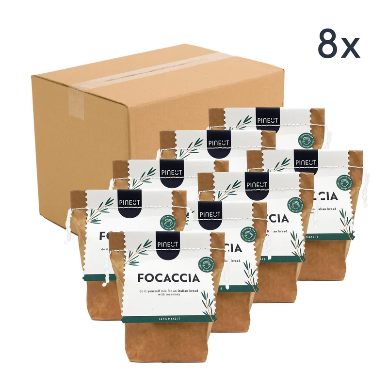 Pineut borrelbrood | zak | Focaccia | Doos met 8 stuks