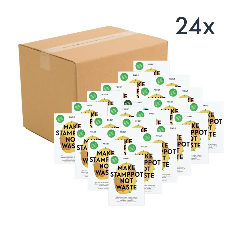 No waste starter | Stamppotstarter - brievenbus cadeau | Doos met 24 stuks