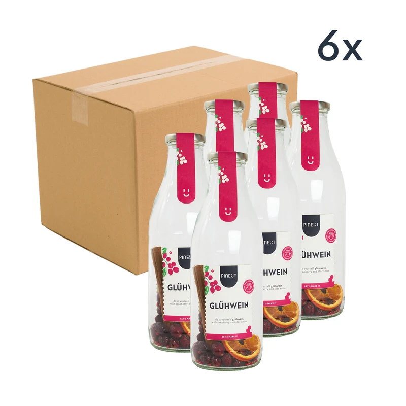 Glühwein | BIO | origineel winter cadeau | Doos met 6 stuks
