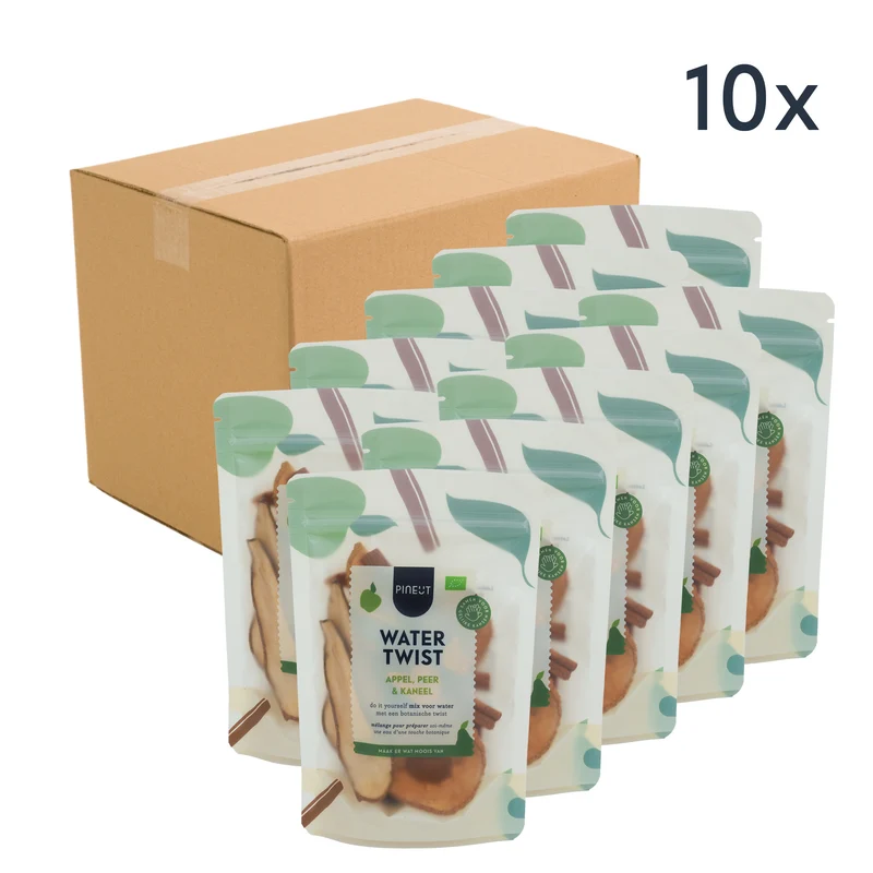Watertwist | Pouchbag | Appel, Peer & Kaneel BIO | Doos met 10 stuks