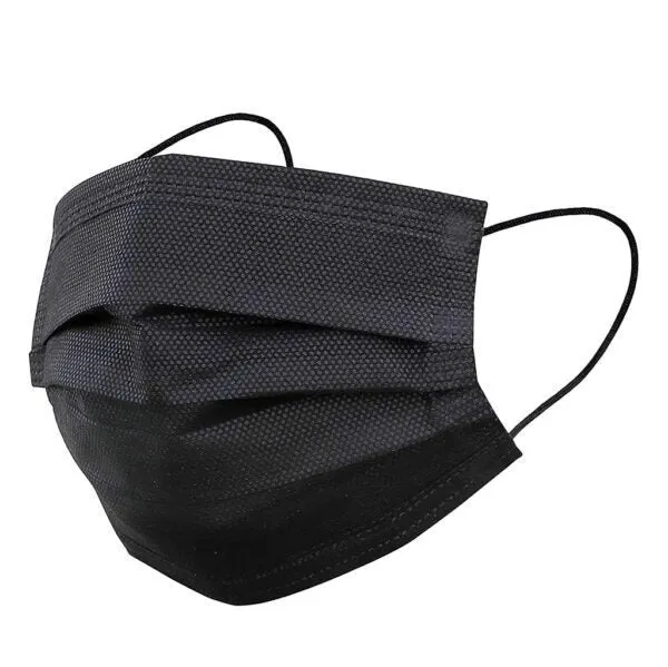 Facial Masks 3Ply 50’s - Black