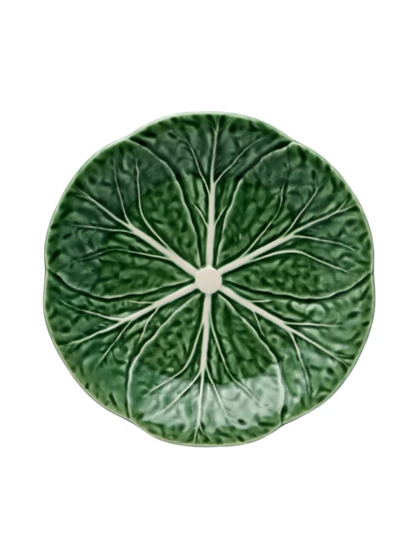 Bordallo Pinheiro Natural Couve Ontbijtbord - Koolblad - Groen - Aardewerk - Ø 19 cm