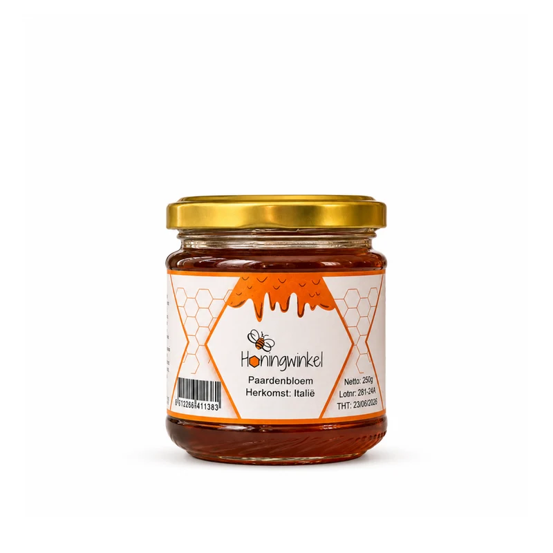 Paardenbloemhoning 250g Italie Honingwinkel (vloeibaar)