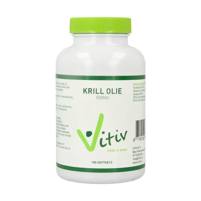 Vitiv Krill olie 500 mg antartic 100 softgels