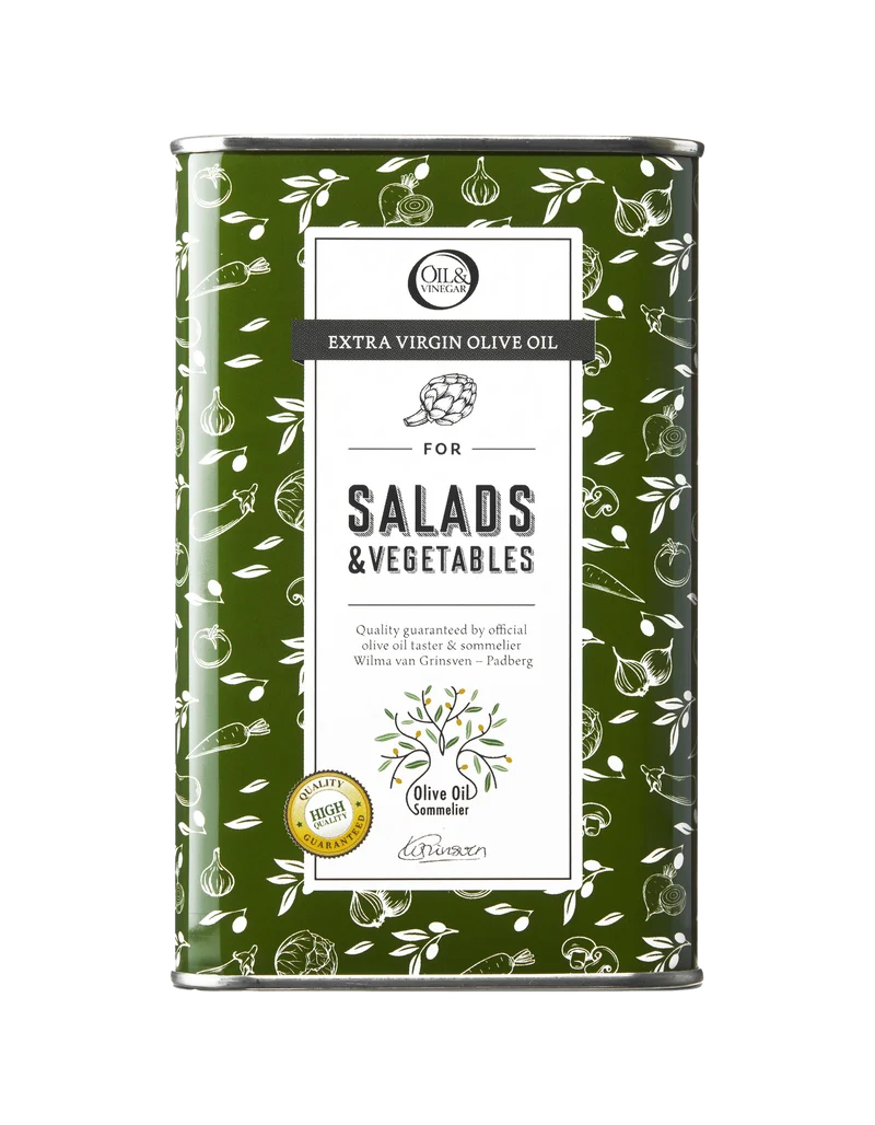 Extra Vierge Olijfolie in Blik Sommelier Salade & Groenten - 500ml