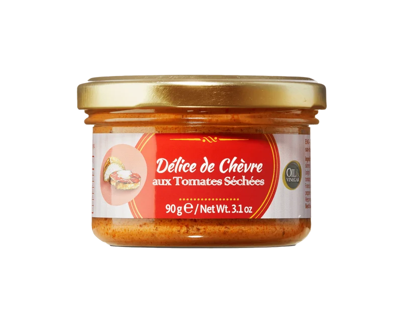 Franse geitenkaas met zongedroogde tomaten - 90g