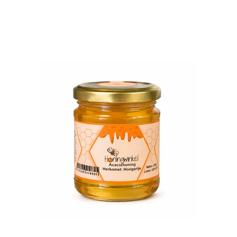 Acaciahoning 250g Hongarije Honingwinkel (vloeibaar)
