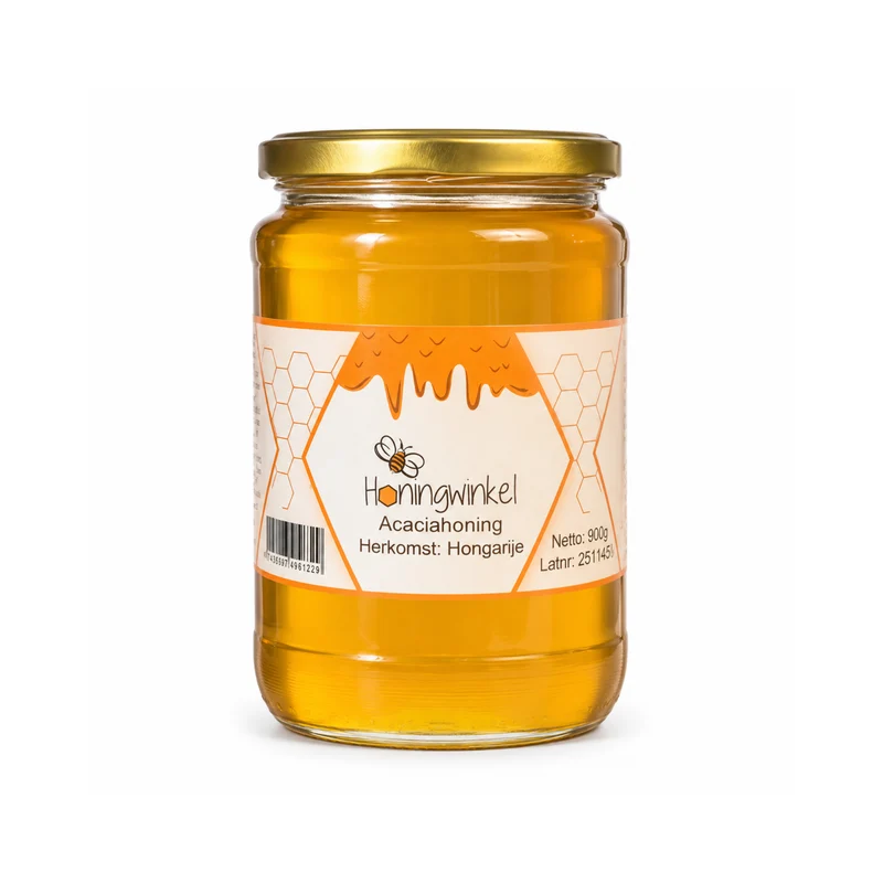Acaciahoning 900g Hongarije Honingwinkel (vloeibaar)