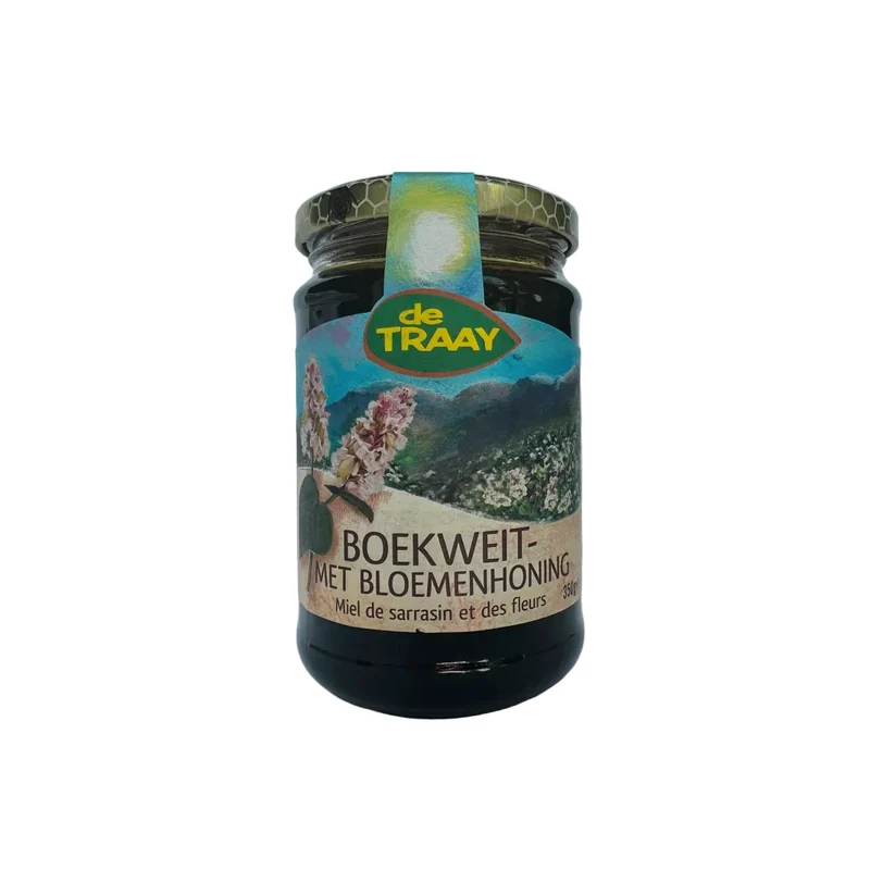Boekweithoning met Bloemen 350g de Traay (vloeibaar)