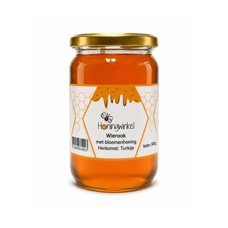 Wierook met bloemenhoning 900g Turkije Honingwinkel (vloeibaar)