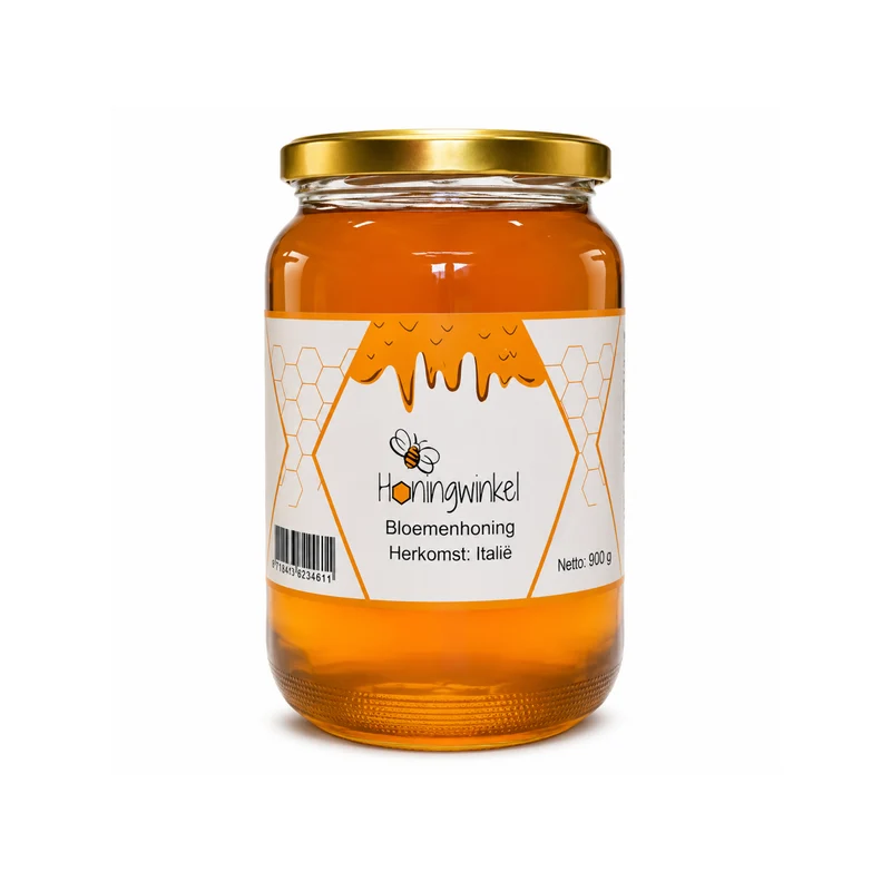Bloemenhoning 900g Italië Honingwinkel (vloeibaar)