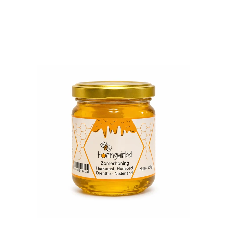 Zomerhoning 250g Nederland Honingwinkel (vloeibaar)