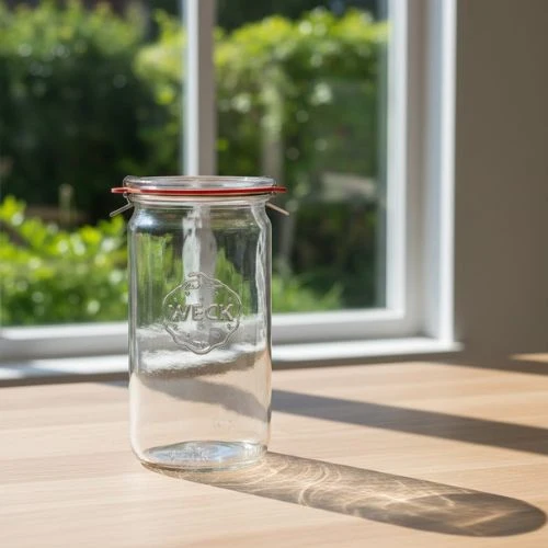 Weckpot 340 ml – glazen inmaakpot met klemdeksel per tray van 22 stuks