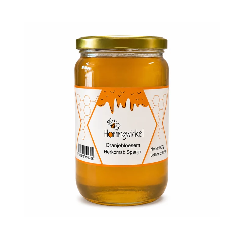 Oranjebloesem honing 900g Spanje Honingwinkel (vloeibaar)