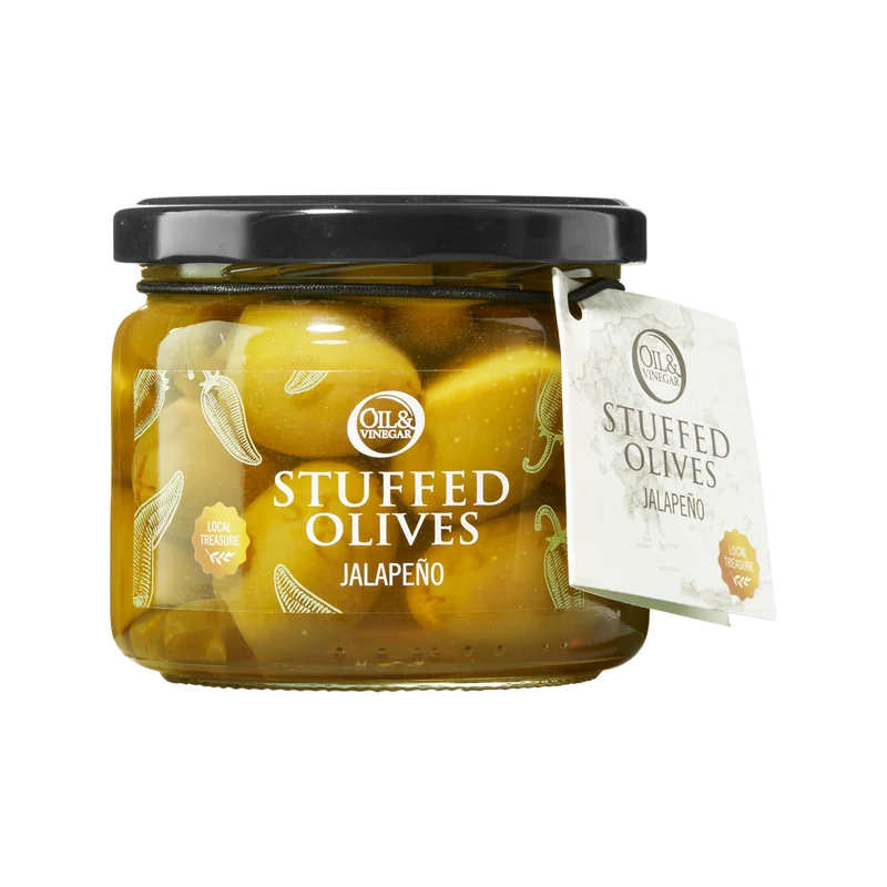 Griekse Olijven gevuld met Jalapeño - 300g