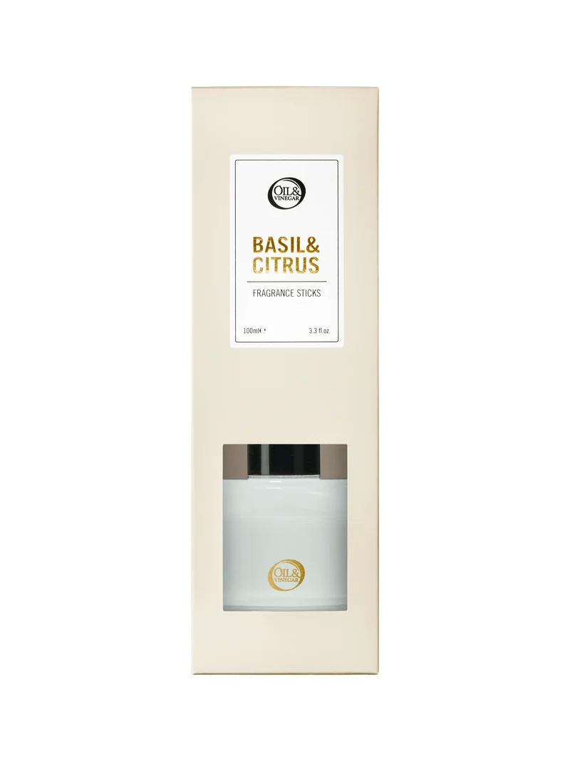 Geurstokjes Basilicum & Citrus - 100ml