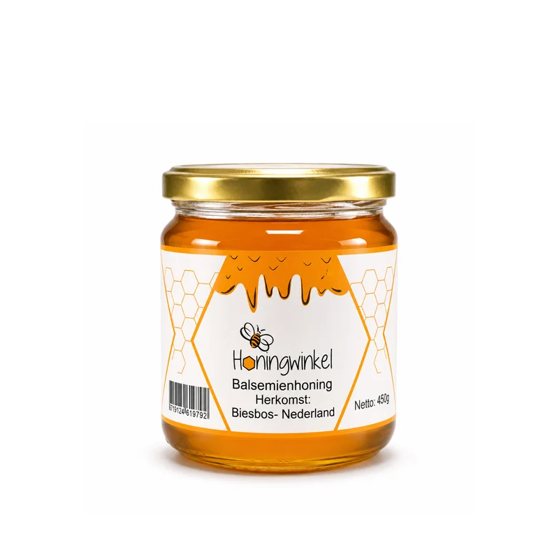 Balsemienhoning 450g Nederland Honingwinkel (vloeibaar)