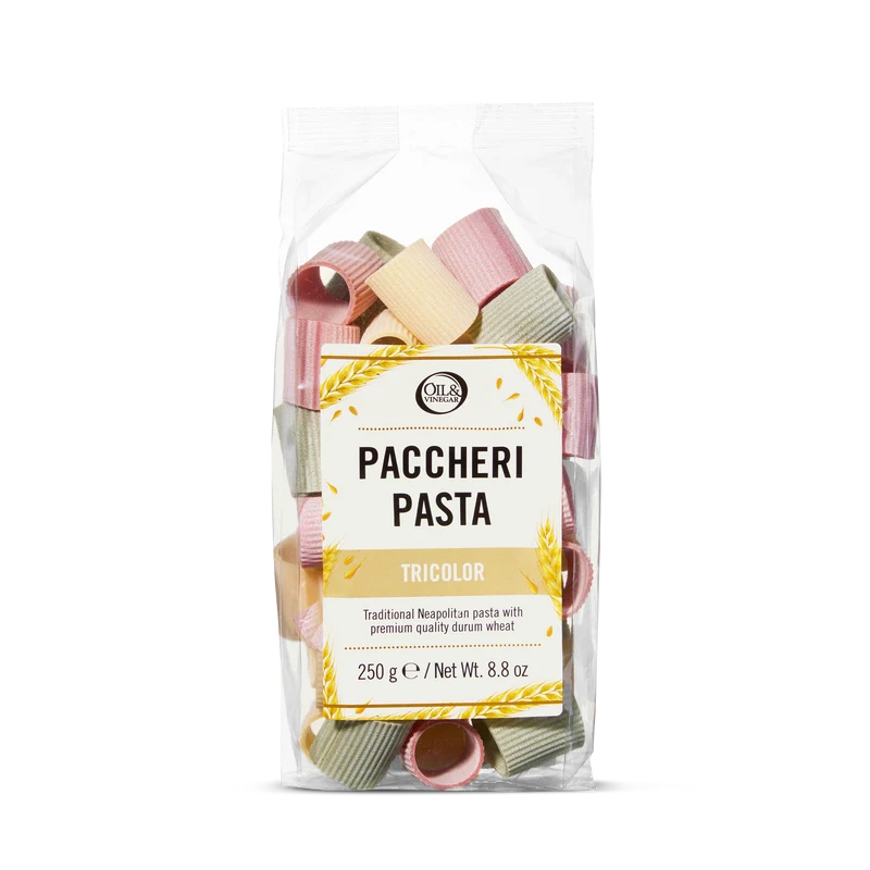 Pastabuisjes - Paccheri Rigati Tricolore - 250g