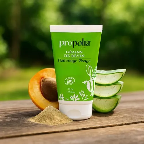 Gezicht Scrub Crème met Propolis en Abrikoos – Zachte Gezichtsscrub | Propolia