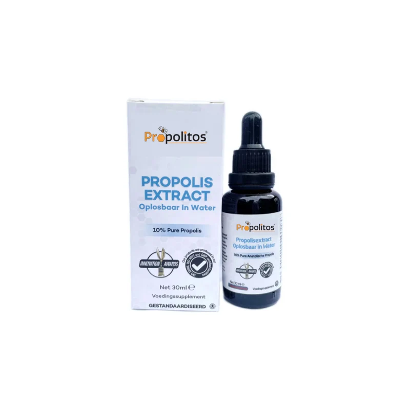 100% Propolis Extract tinctuur, 10% pure propolis, waterbasis 30ml Propolitos