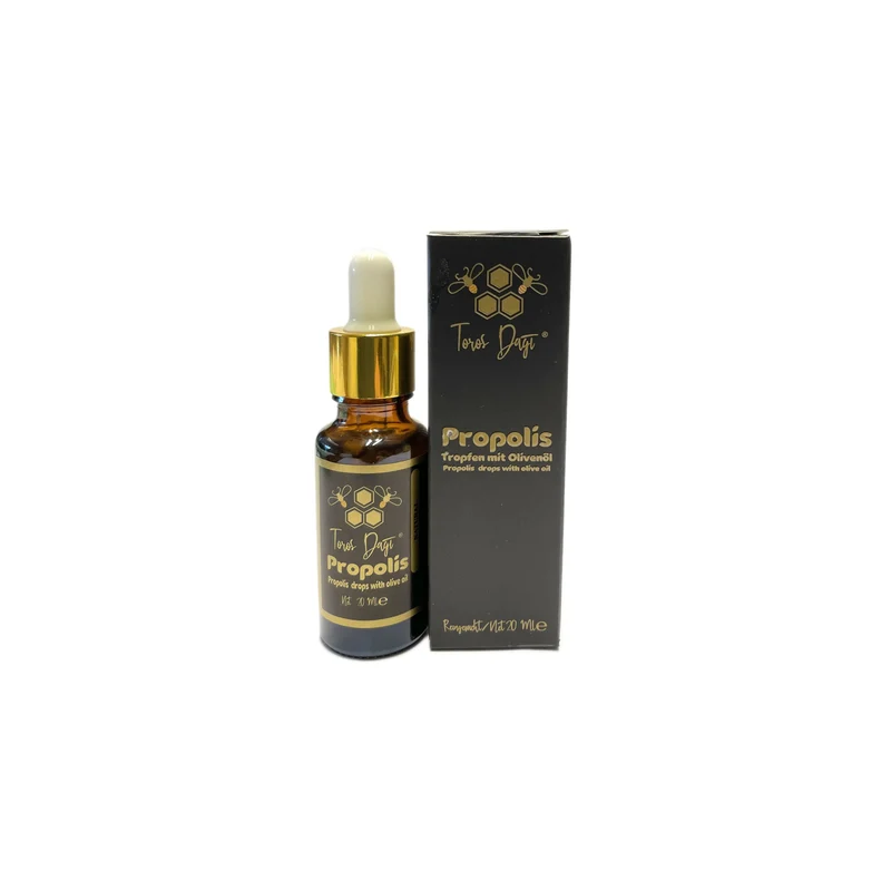 Propolis druppels (tinctuur) met olijf olie Turkije 20ml Toros daği (gebergte) alcohol vrij