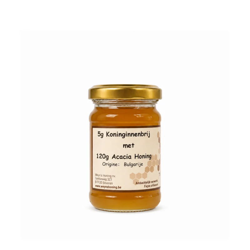 Honing met koninginnebrij (Royal Jelly) 125g Weyn's (vloeibaar)