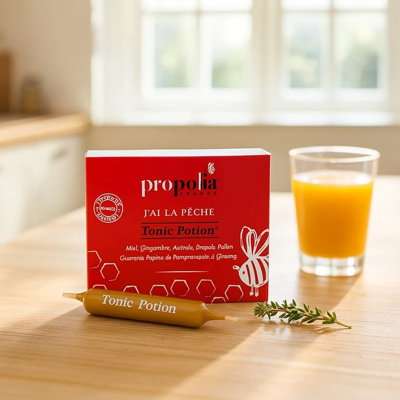 Propolis Tonic Potion: ampullen met honing en propolis