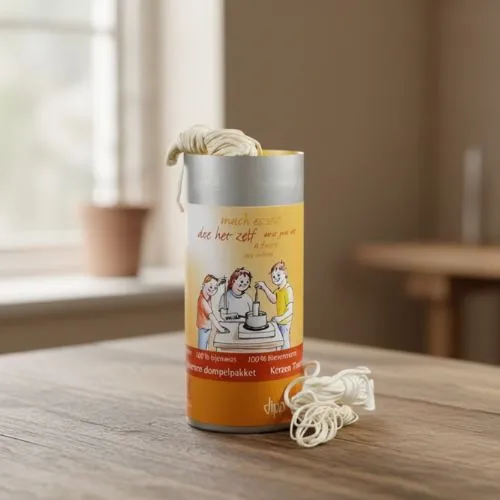 Dompelpakket bijenwas kaarsen maken – 600g bijenwas + lont