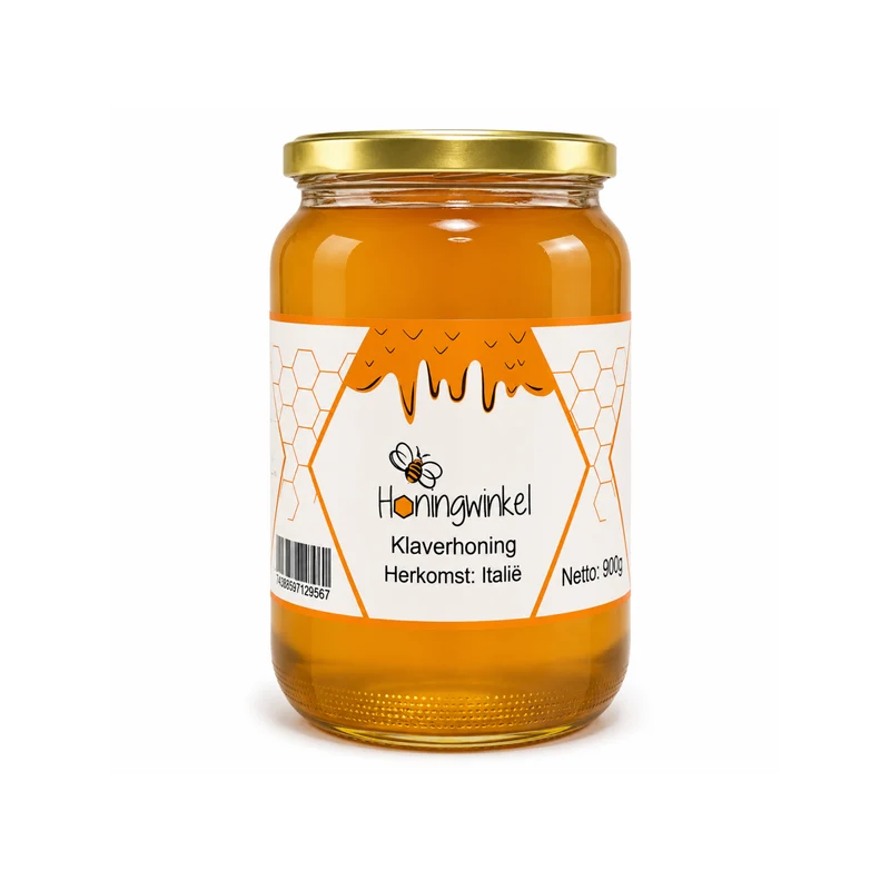 Klaverhoning 900g Italië Honingwinkel (vloeibaar)