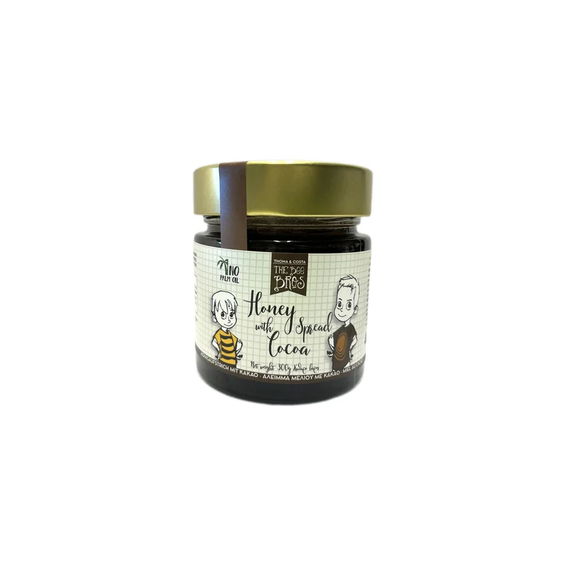 Honing beleg cacao 300g Griekenland The Bee Bros