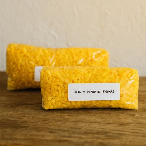 Bijenwas korrels – gele pastilles voor kaarsen maken