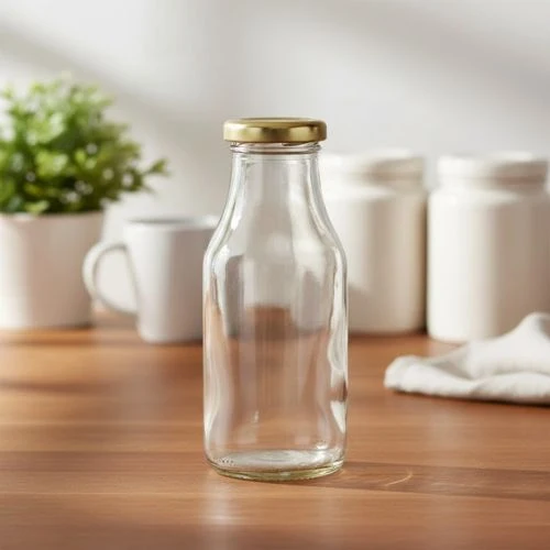 Glazen melkfles 1 liter – 1050 ml fles per tray van 12 stuks