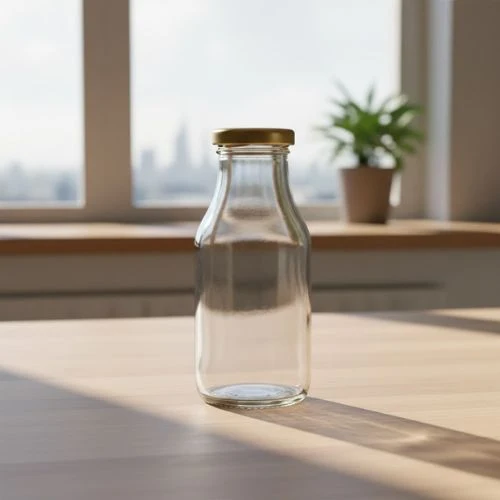 Glazen fles 150 ml – kleine saus en sap flesjes per tray van 40 stuks