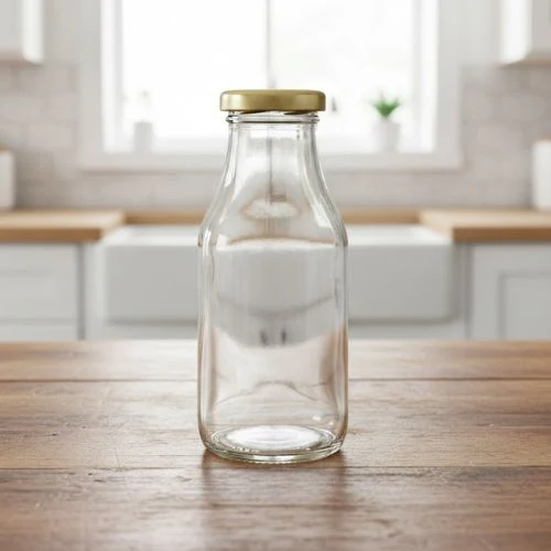 Glazen fles 500 ml – saus, dressing en sap flesjes per tray van 20 stuks