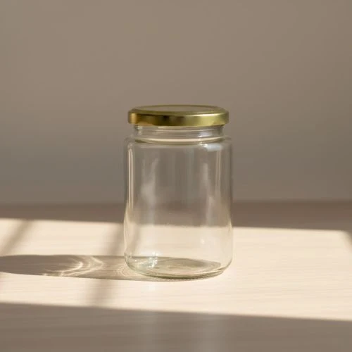 Glazen pot rond 555 ml – grote glazen pot per tray van 12 stuks