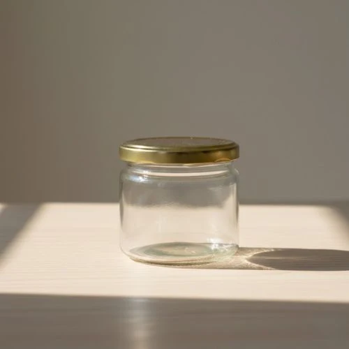 Glazen pot rond 330 ml – brede glazen pot per tray van 12 stuks