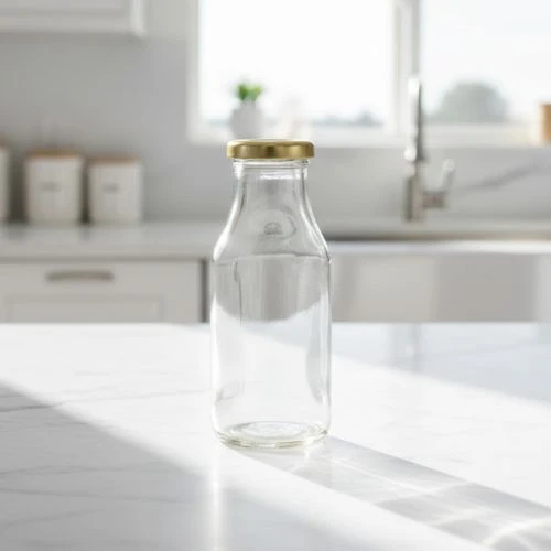 Glazen fles 263 ml – dressing, saus en sap flesjes per tray van 25 stuks