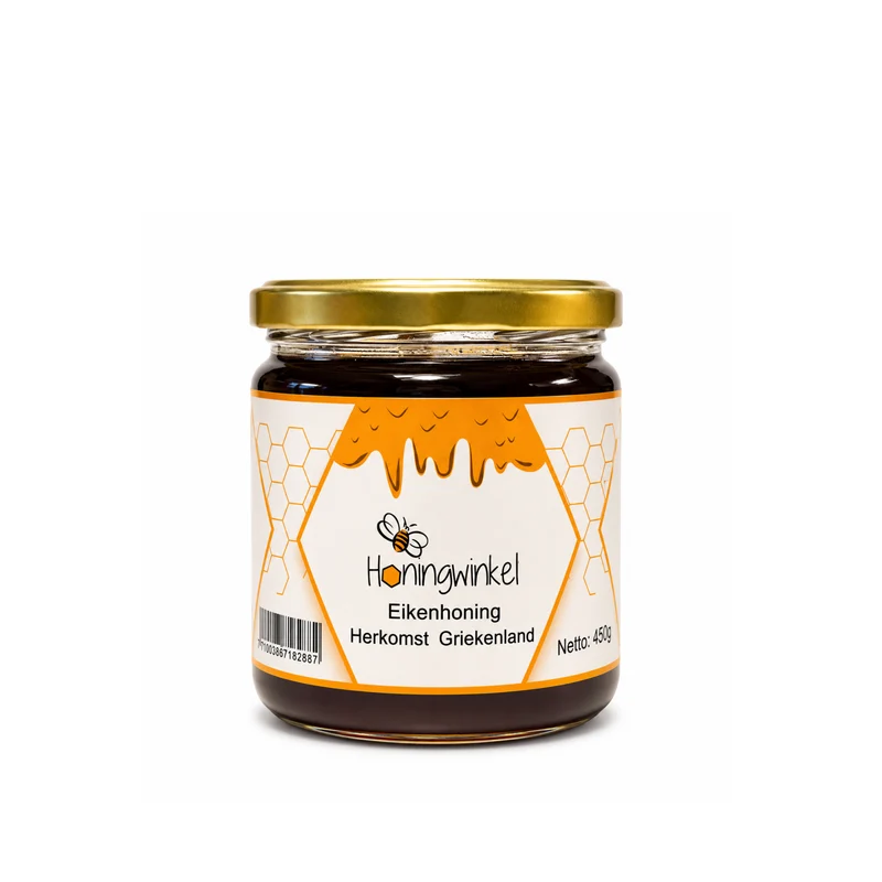 Eikenhoning 450g Griekenland Honingwinkel (vloeibaar)